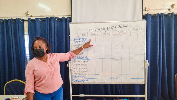 Grace Banda: Caritas Czech Republic in Zambia Trainer hosting an Entrepreneurship Skills workshop for vulnerable women and girls in Lusaka Grace Banda: Caritas Czech Republic in Zambia Trainer hosting an Entrepreneurship Skills workshop for vulnerable women and girls in Lusaka