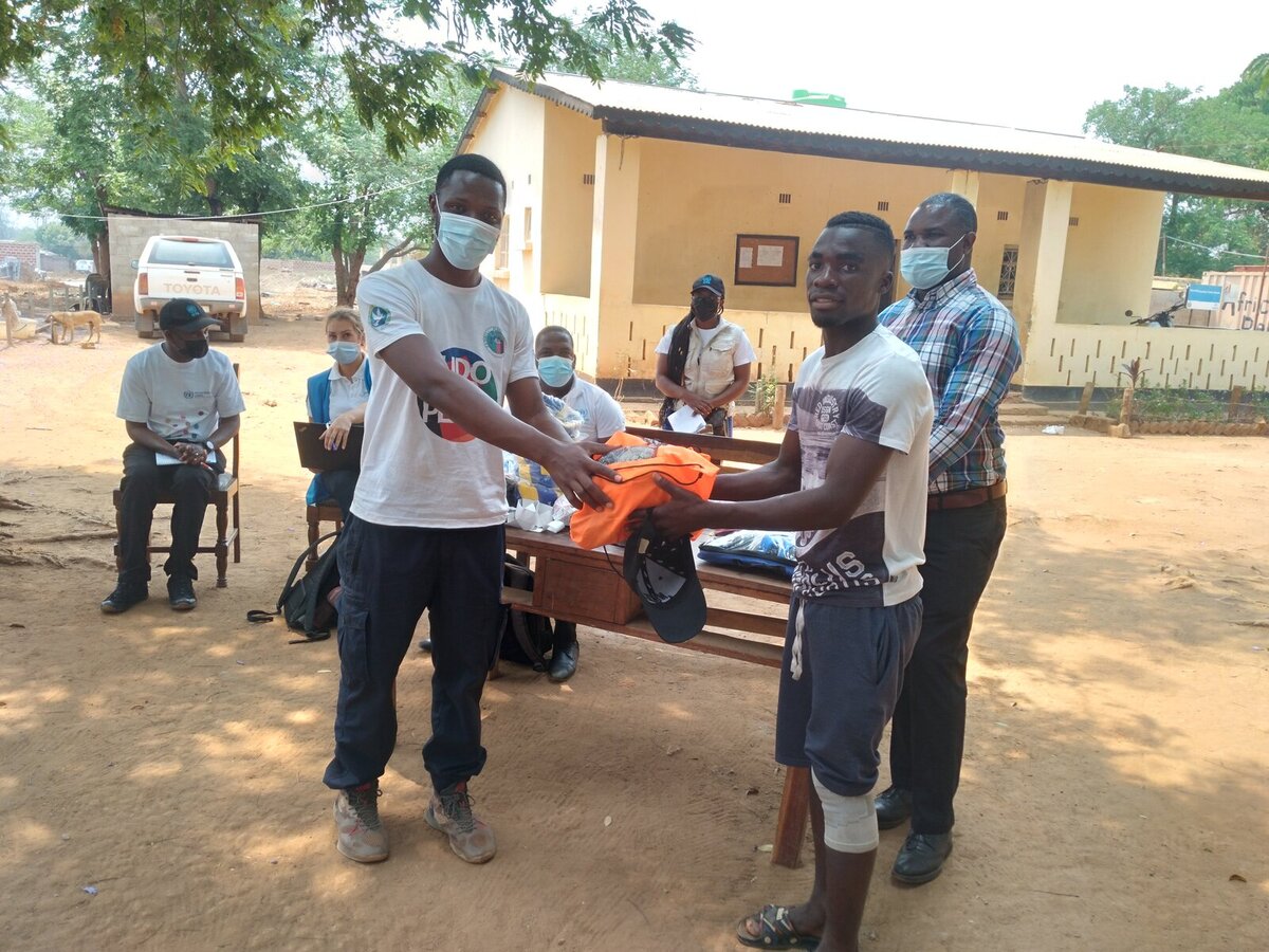 Youth receiving procured Sports attires and equipment Youth receiving procured Sports attires and equipment