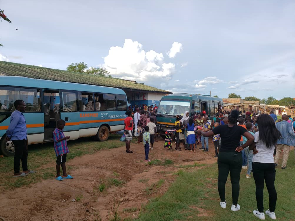 Some of the trainees under the VETSP who were at Mongu Trades in Mongu safely arriving in Mayukwayukwa Some of the trainees under the VETSP who were at Mongu Trades in Mongu safely arriving in Mayukwayukwa