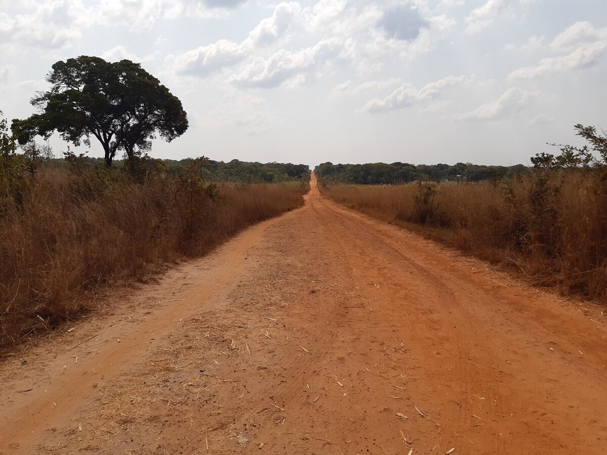 Main road to Mayukwayukwa Refugee Settlement Main road to Mayukwayukwa Refugee Settlement