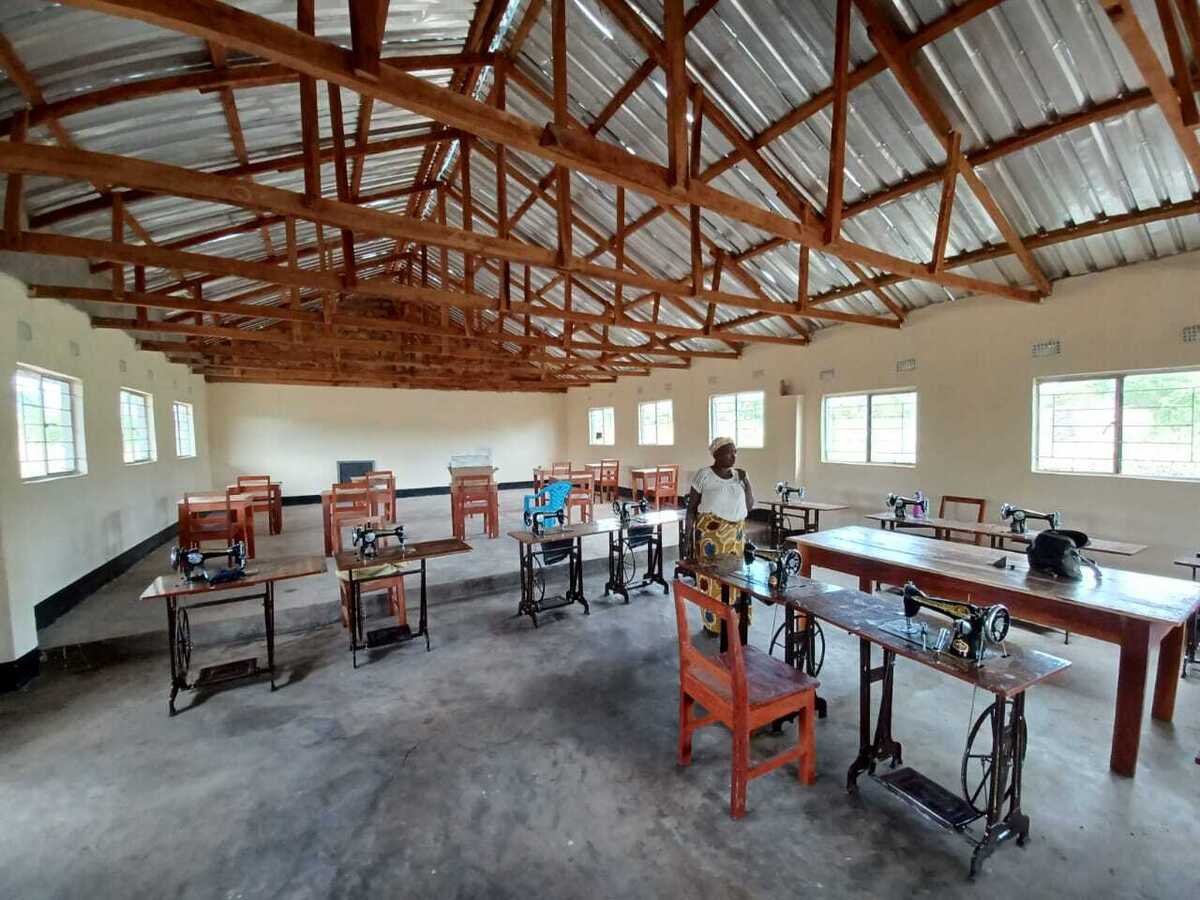 Worshop building in Meheba refugee settlement Worshop building in Meheba refugee settlement