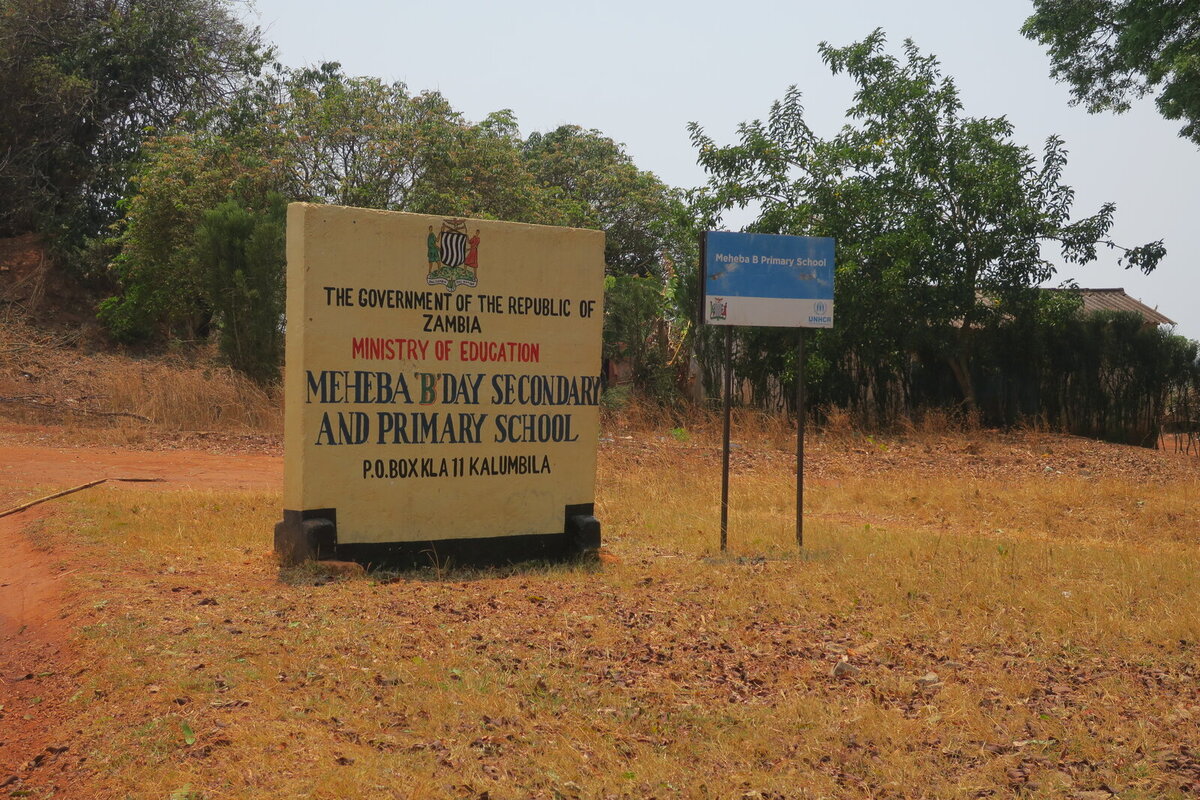 One of the schools in Meheba refugee settlement One of the schools in Meheba refugee settlement