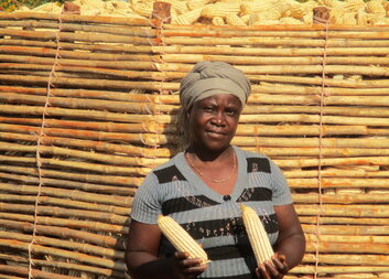 Loveness from Zambia thrives in farming with Caritas Czech Republic's support