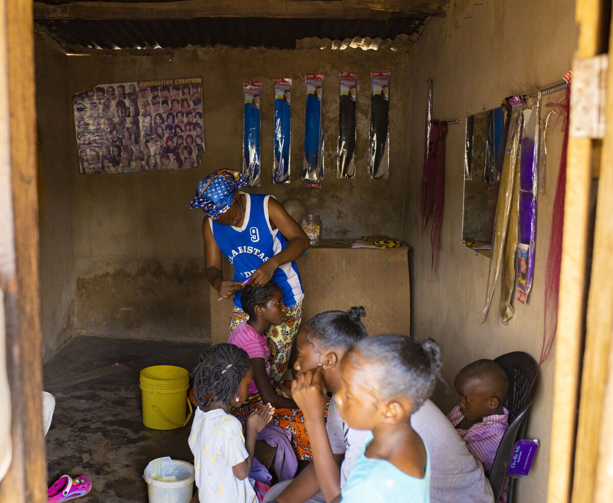 Thanks to Caritas Czech Republic support Banza runs her own Salon Thanks to Caritas Czech Republic support Banza runs her own Salon